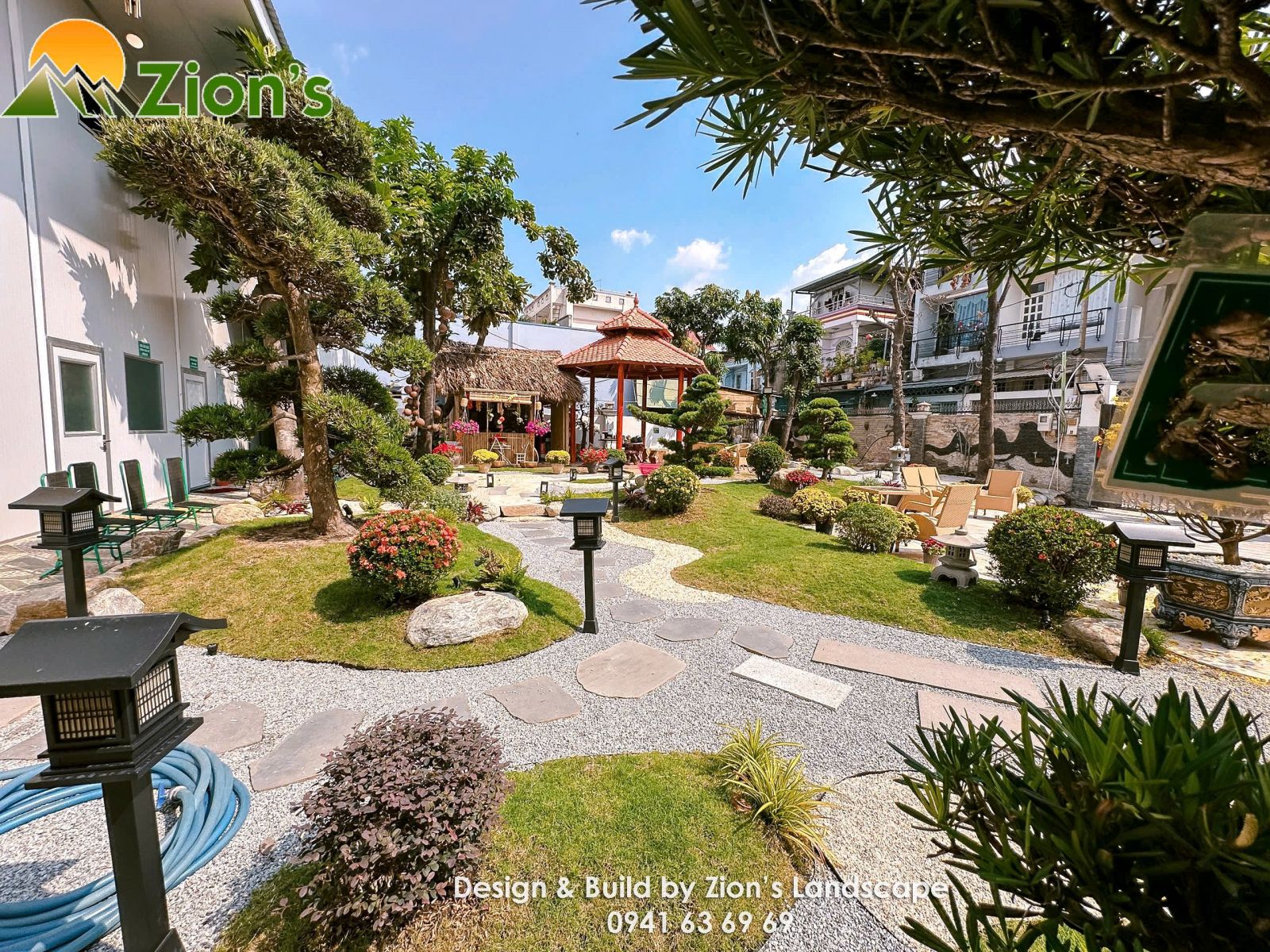 Thi công sân vườn nhật bản tại bình tân - zions landscape